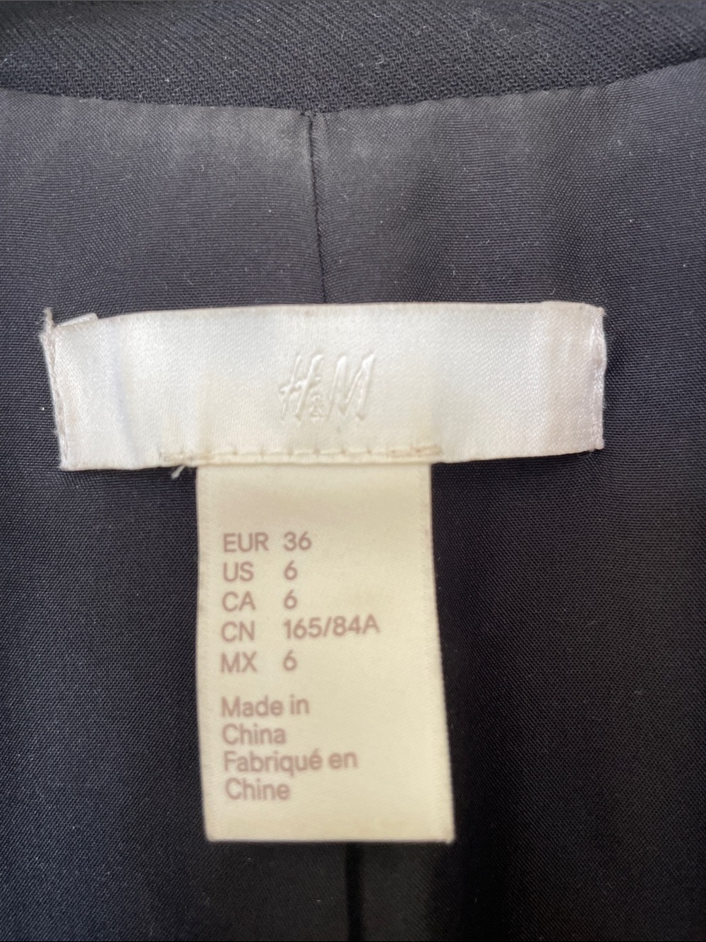 H&M Black Blazer Jacket